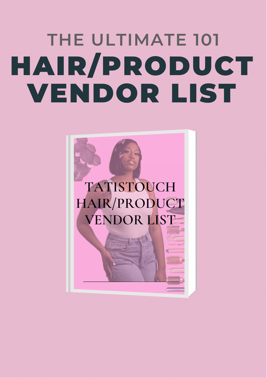 Hair/Products vendor list